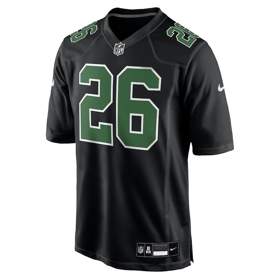 Saquon Barkley 26 Philadelphia Eagles Fashion Game Men Jersey - Carbon Black/Kelly Green JS1931 nicesnker - Image 2