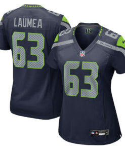 Sataoa Laumea 63 Seattle Seahawks Women's Game Jersey - College Navy JS2510 nicesnker