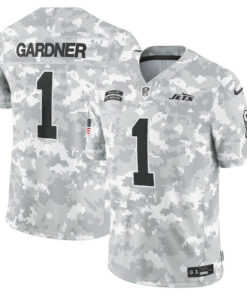 Sauce Gardner 1 New York Jets 2024 Salute to Service Limited Men Jersey - Arctic Camo JS4892 nicesnker