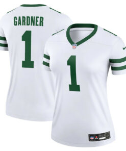 Sauce Gardner 1 New York Jets Alternate Legend Jersey, Women Legacy White JS7698 nicesnker