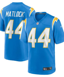 Scott Matlock 44 Los Angeles Chargers Team Game Men Jersey - Powder Blue JS5227 nicesnker