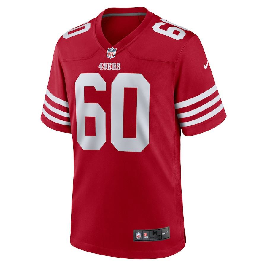 Sebastian Gutierrez 60 San Francisco 49ers Team Game Men Jersey - Scarlet JS7827 nicesnker - Image 2