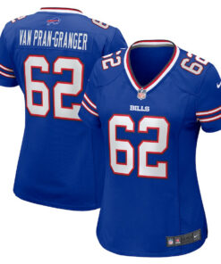 Sedrick Van Pran-Granger 62 Buffalo Bills Women's Game Jersey - Royal JS1594 nicesnker
