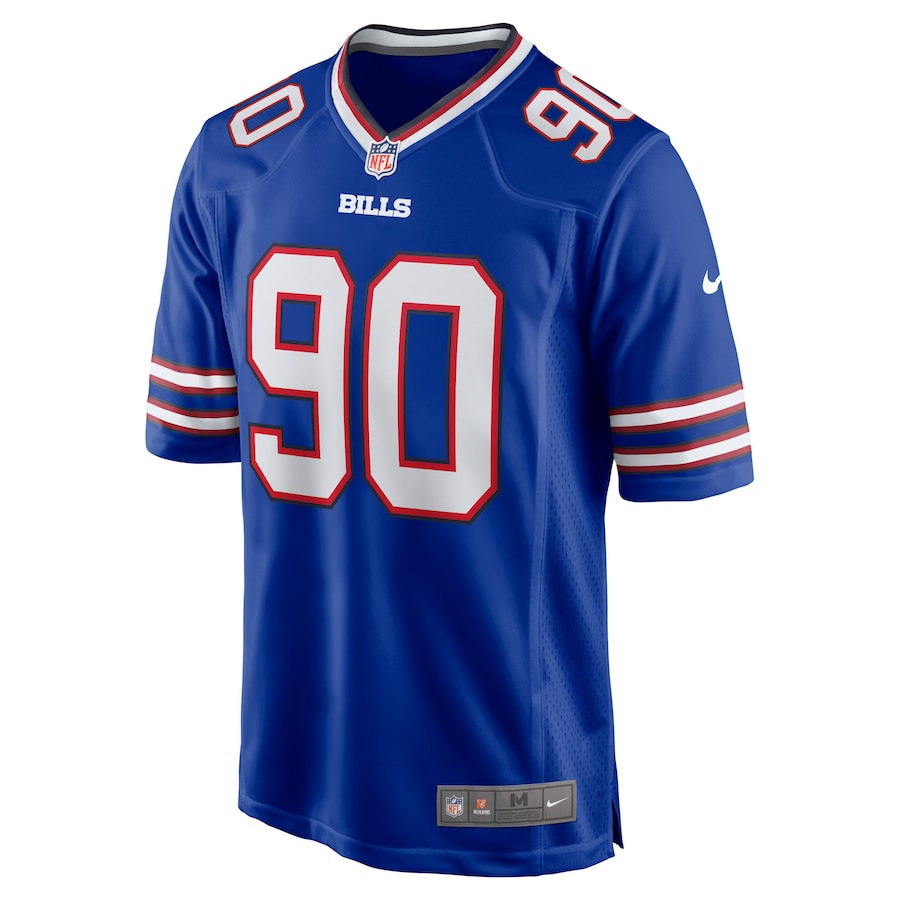 Shaq Lawson 90 Buffalo Bills Men Game Jersey - Royal JS1595 nicesnker - Image 2