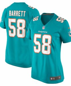 Shaquil Barrett 58 Miami Dolphins Women's Game Jersey - Aqua JS8575 nicesnker