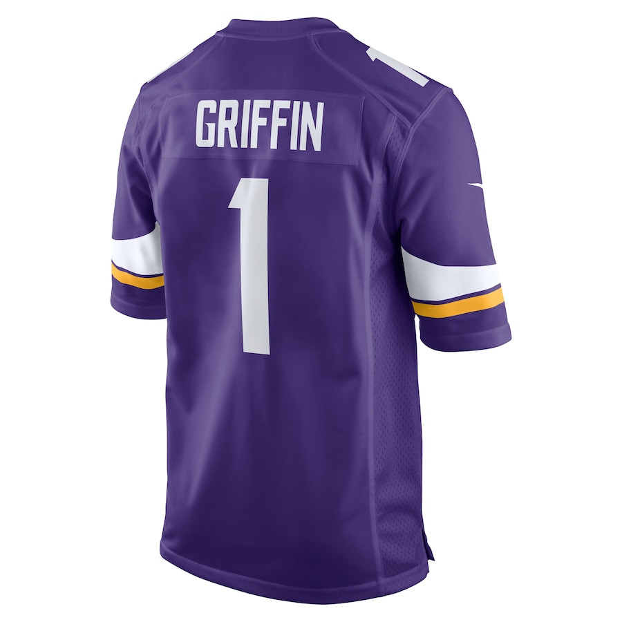 Shaquill Griffin 1 Minnesota Vikings Team Game Men Jersey - Purple JS6769 nicesnker - Image 3