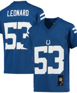 Shaquille Leonard 53 Indianapolis Colts YOUTH Jersey - Royal JS6676 nicesnker