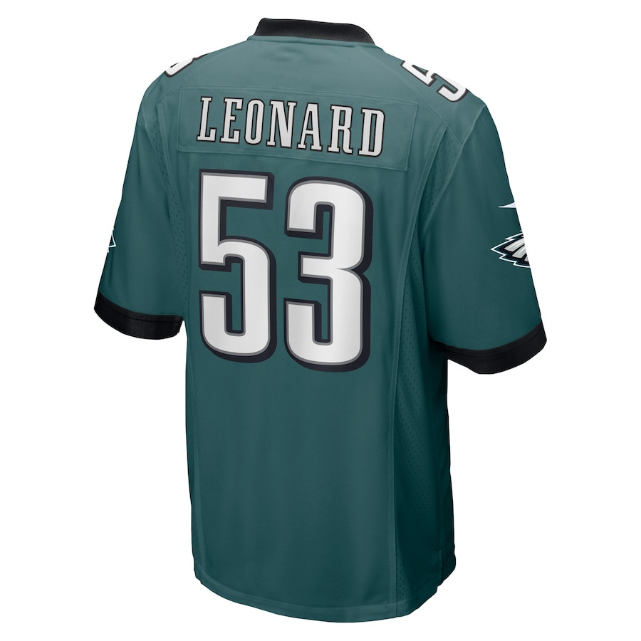 Shaquille Leonard 53 Philadelphia Eagles Game Men Jersey - Midnight Green JS5534 nicesnker - Image 3