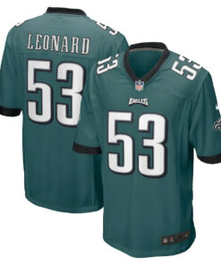 Shaquille Leonard 53 Philadelphia Eagles Game Men Jersey - Midnight Green JS5534 nicesnker