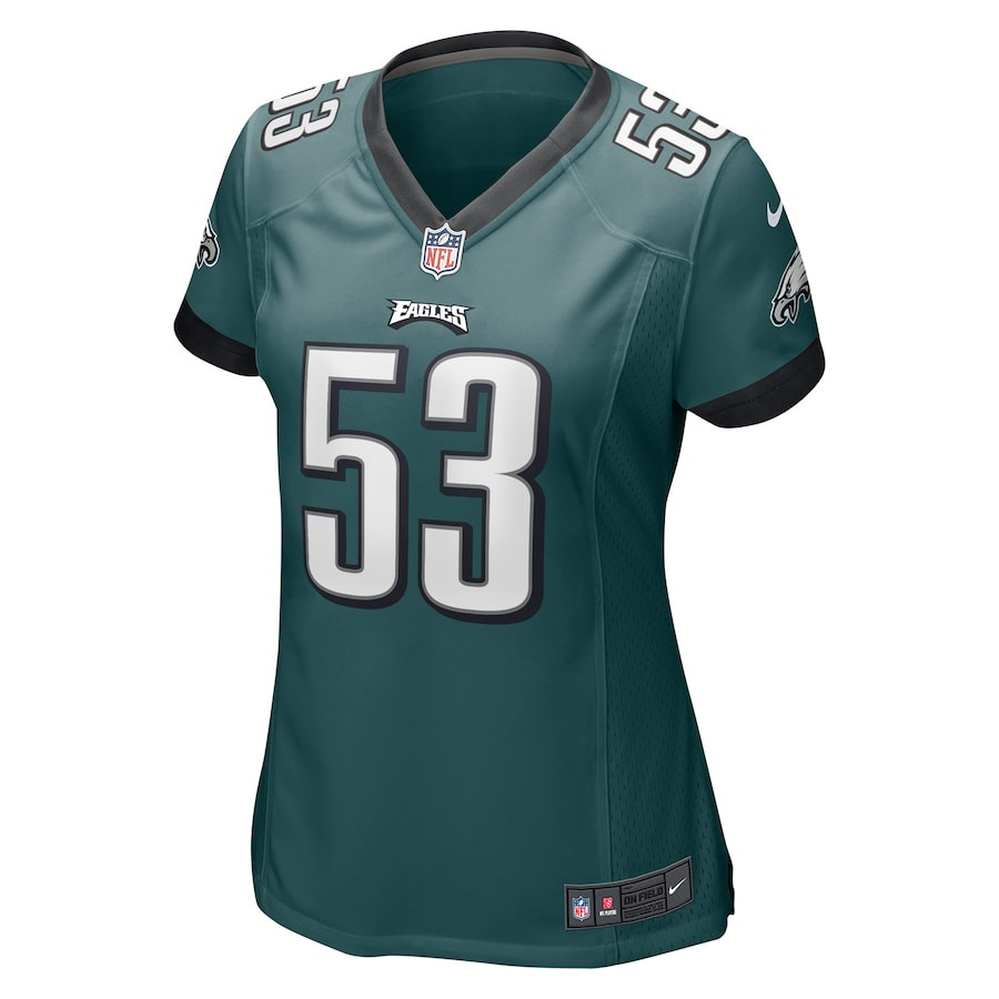 Shaquille Leonard 53 Philadelphia Eagles Women Game Jersey - Midnight Green JS6915 nicesnker - Image 2