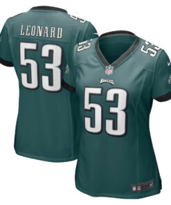 Shaquille Leonard 53 Philadelphia Eagles Women Game Jersey - Midnight Green JS6915 nicesnker