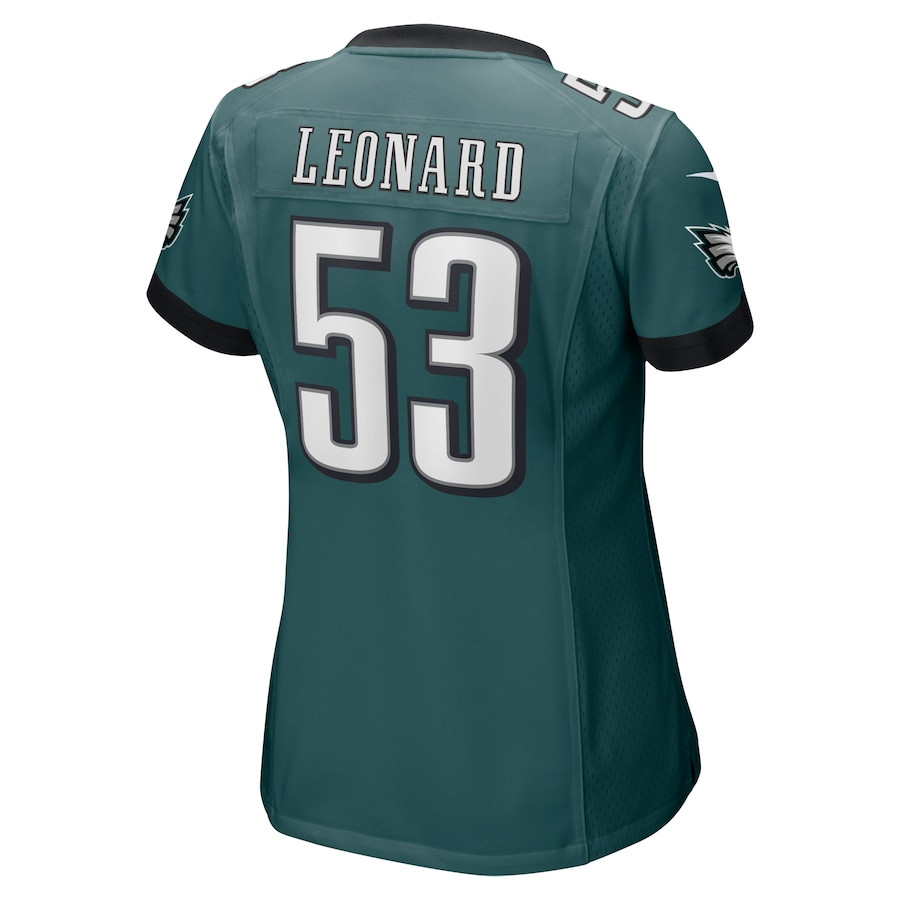 Shaquille Leonard 53 Philadelphia Eagles Women Game Jersey - Midnight Green JS6915 nicesnker - Image 3