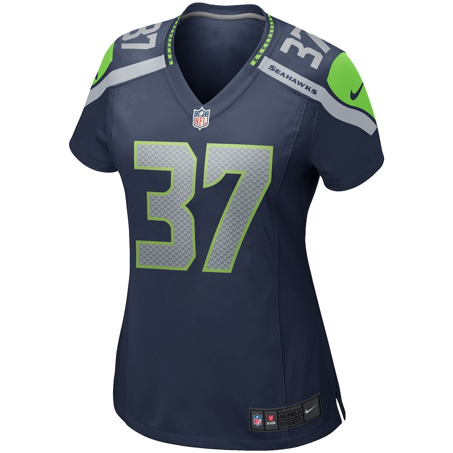 Shaun Alexander 37 Seattle Seahawks Women Game Retired Jersey - College Navy JS2827 nicesnker - Image 2