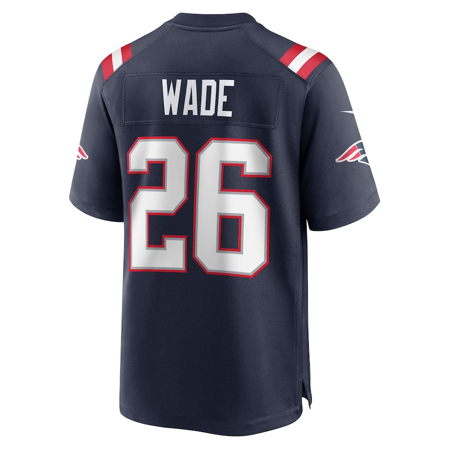 Shaun Wade 26 New England Patriots Men Game Jersey - Navy JS9375 nicesnker - Image 3
