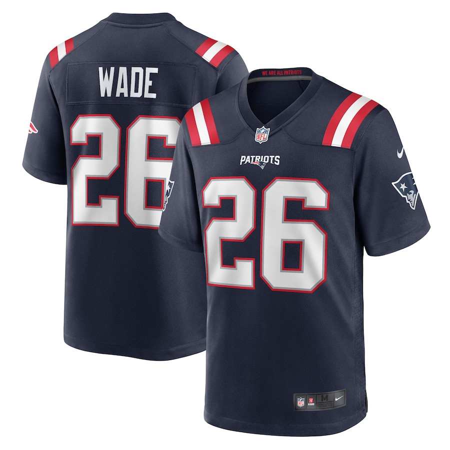 Shaun Wade 26 New England Patriots Men Game Jersey - Navy JS9375 nicesnker