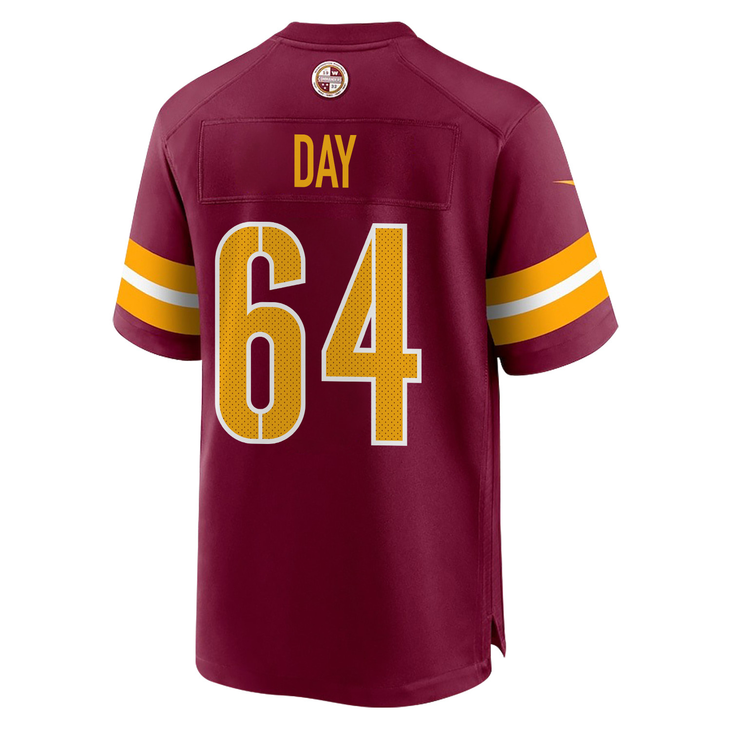 Sheldon Day 64 Washington Commanders Super Bowl LIX Champions Patch 'New Orleans - A Symphony of Sport' EMBROIDERED Game Men Jersey - Burgundy JS3755 nicesnker - Image 2