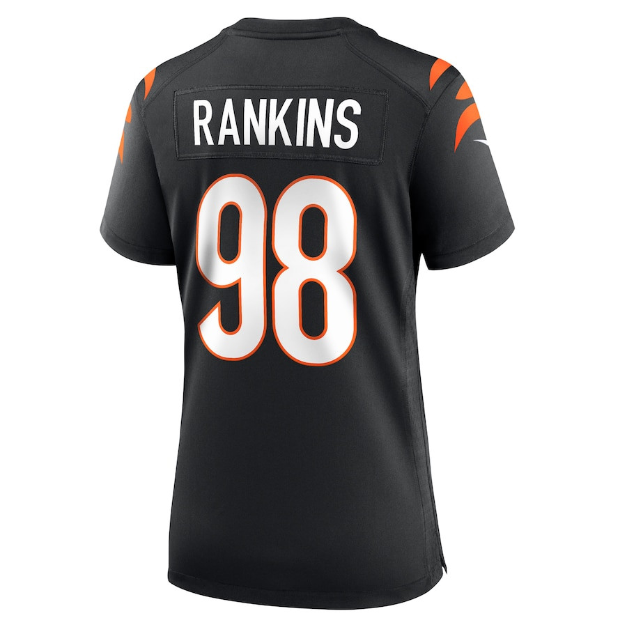 Sheldon Rankins 98 Cincinnati Bengals Women's Game Jersey - Black JS9749 nicesnker - Image 3