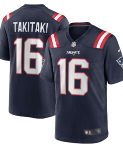 Sione Takitaki 16 New England Patriots Team Game Men Jersey - Navy JS4546 nicesnker