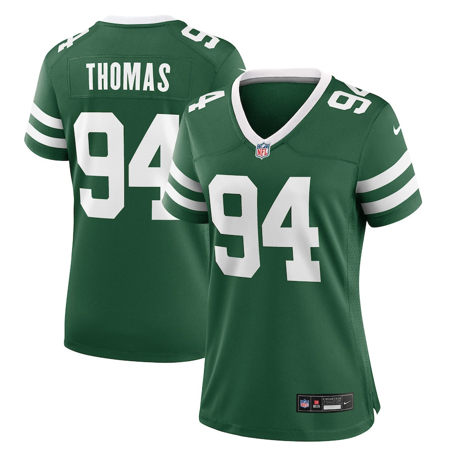 Solomon Thomas 94 New York Jets Women's Team Game Jersey - Legacy Green JS3824 nicesnker