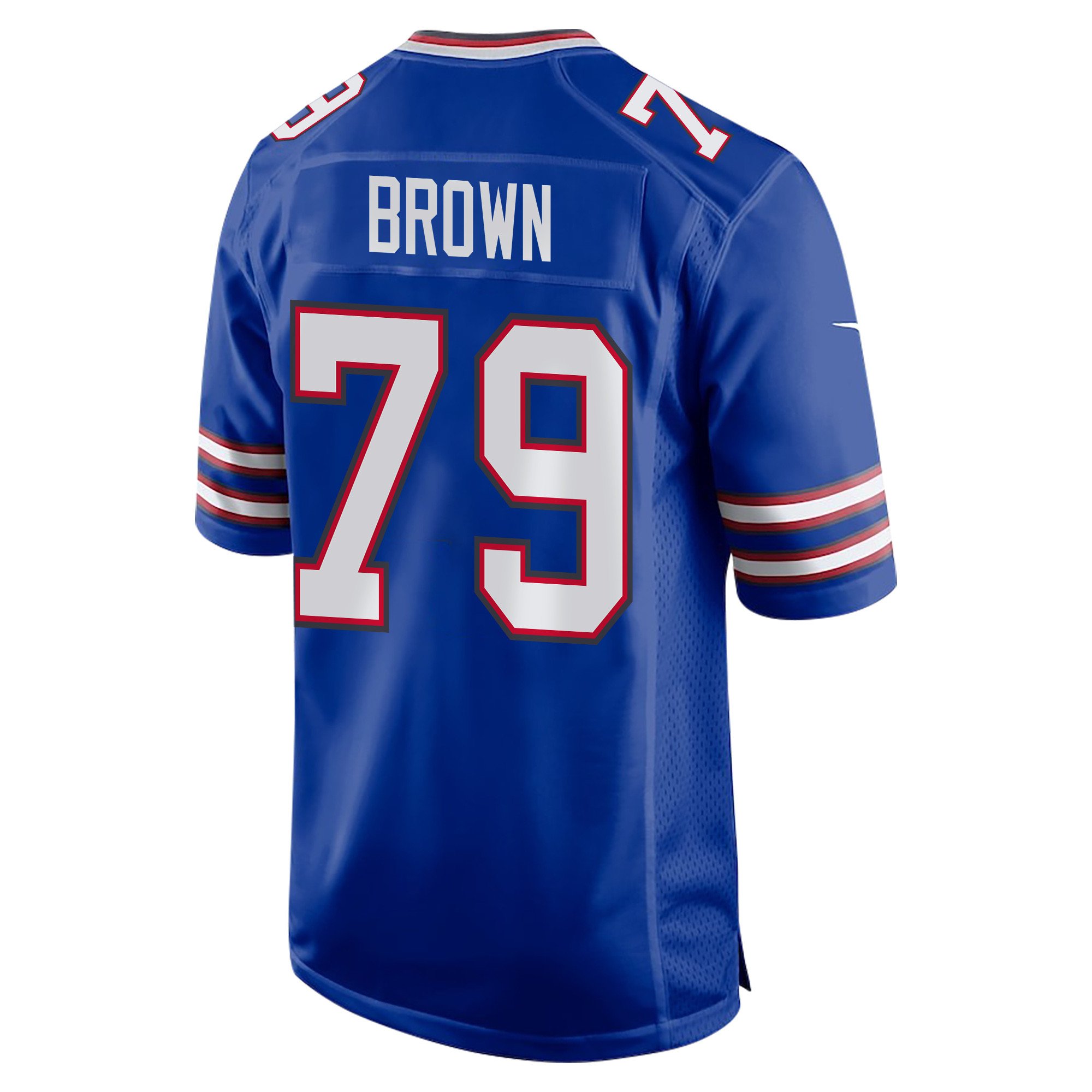 Spencer Brown 79 Buffalo Bills Super Bowl LIX Champions Patch 'New Orleans - The Ultimate Showdown' EMBROIDERED Game Men Jersey - Royal JS7367 nicesnker - Image 2