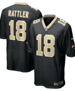 Spencer Rattler 18 New Orleans Saints Game Men Jersey - Black JS4035 nicesnker