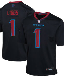 Stefon Diggs 1 Houston Texans Alternate Player Game YOUTH Jersey - Navy JS6462 nicesnker