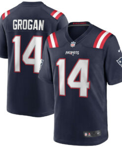 Steve Grogan 14 New England Patriots Men Game Retired Jersey - Navy JS2274 nicesnker