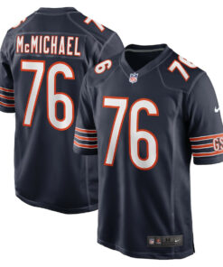 Steve McMichael 76 Chicago Bears Retired Player Game Men Jersey - Navy JS9010 nicesnker