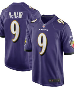 Steve McNair 9 Baltimore Ravens Men Game Retired Jersey - Purple JS6958 nicesnker