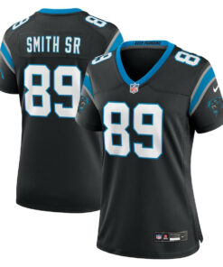 Steve Smith Sr. 89 Carolina Panthers Women's Team Game Jersey - Black JS1774 nicesnker