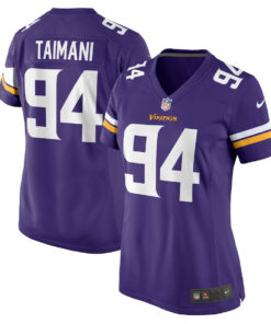 Taki Taimani 94 Minnesota Vikings Women's Game Jersey - Purple JS6505 nicesnker