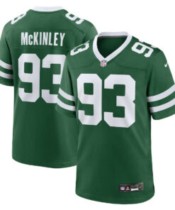 Takk McKinley 93 New York Jets Team Game Men Jersey - Legacy Green JS7779 nicesnker