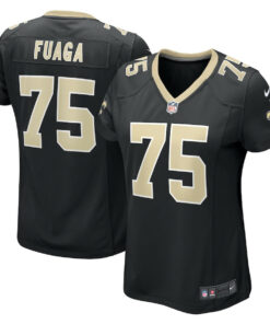 Taliese Fuaga 75 New Orleans Saints Women's Game Jersey - Black JS2436 nicesnker