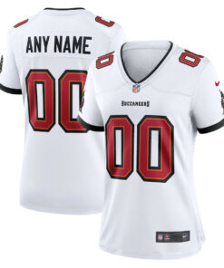 Tampa Bay Buccaneers Women Custom Game Jersey - White JS2617 nicesnker