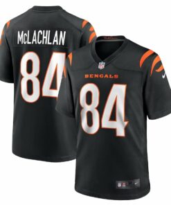 Tanner McLachlan 84 Cincinnati Bengals Game Men Jersey - Black JS2729 nicesnker