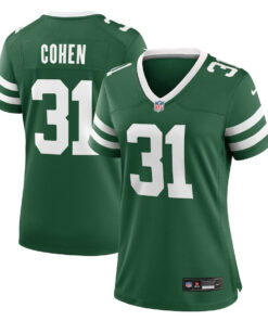 Tarik Cohen 31 New York Jets Women's Team Game Jersey - Legacy Green JS8646 nicesnker