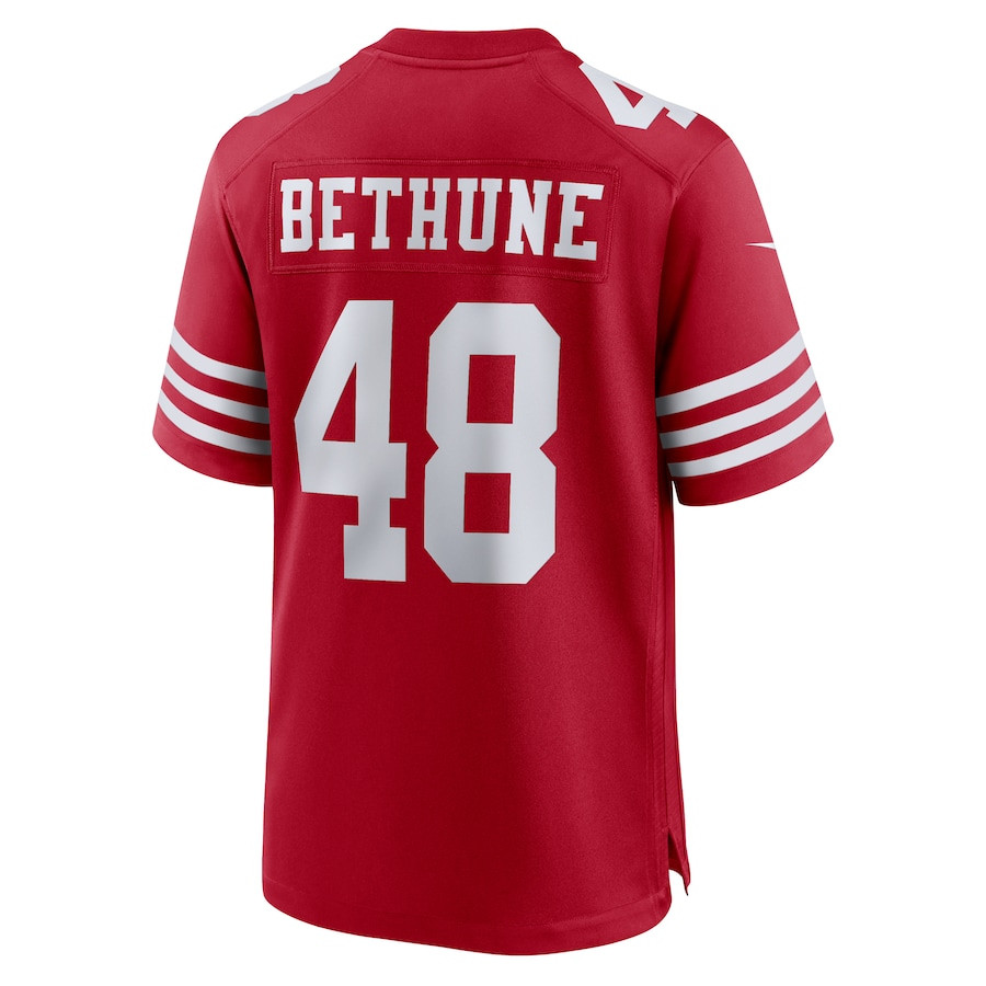 Tatum Bethune 48 San Francisco 49ers Game Men Jersey - Scarlet JS8885 nicesnker - Image 3