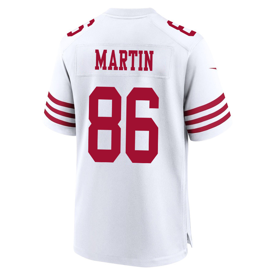 Tay Martin 86 San Francisco 49ers NFC Champions Patch Game Men Jersey - White JS6811 nicesnker - Image 3