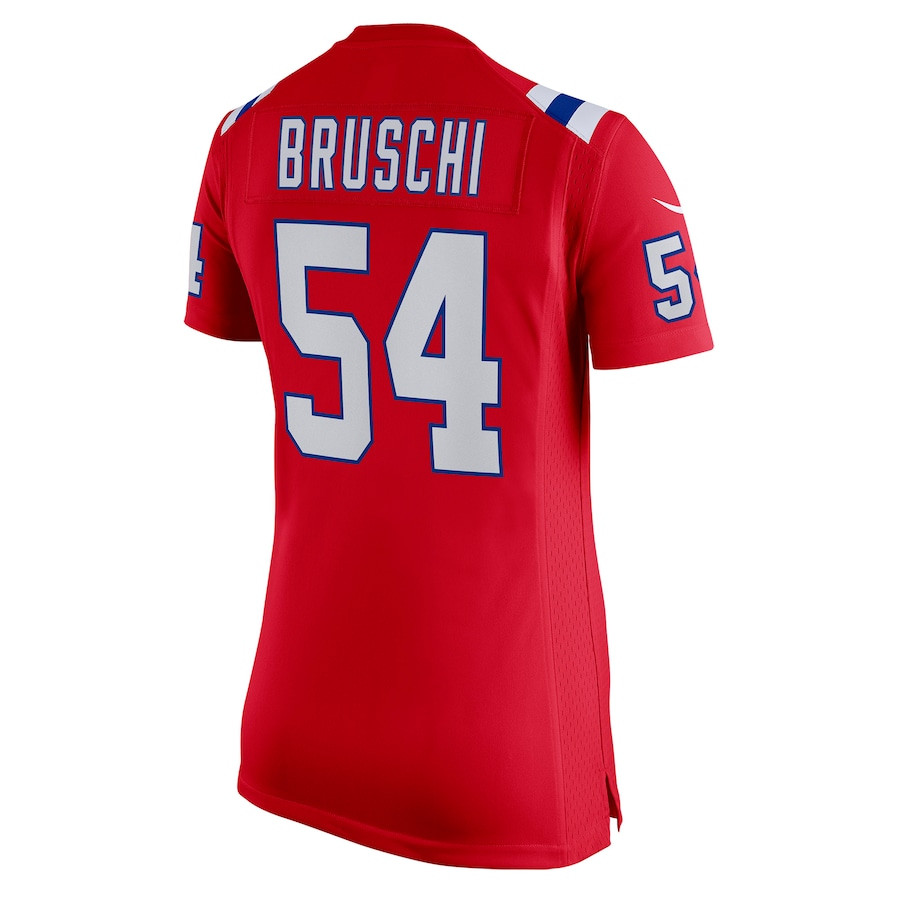 Tedy Bruschi 54 New England Patriots Women Retired Game Jersey - Red JS4538 nicesnker - Image 3