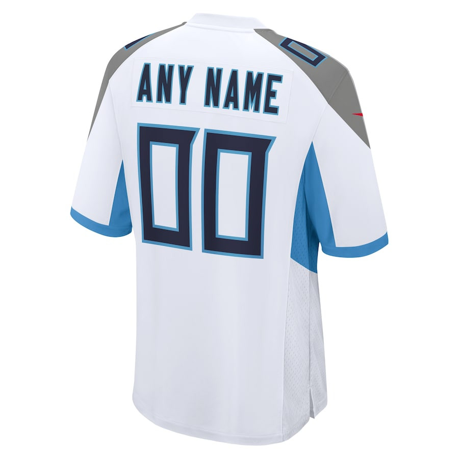 Tennessee Titans Men Custom Game Jersey - White JS5010 nicesnker - Image 3