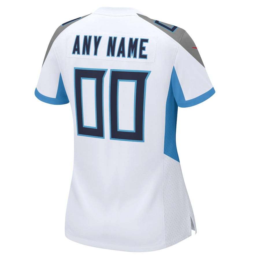 Tennessee Titans Women Custom Game Jersey - White JS9129 nicesnker - Image 3