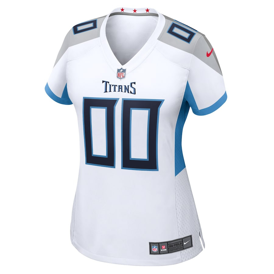 Tennessee Titans Women Custom Game Jersey - White JS9129 nicesnker - Image 2