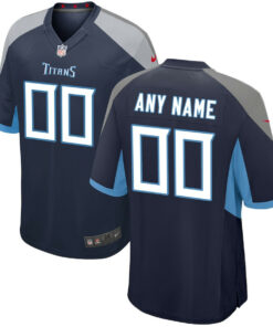 Tennessee Titans YOUTH Custom Game Jersey - Navy JS9372 nicesnker