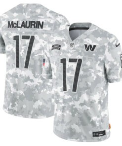 Terry McLaurin 17 Washington Commanders 2024 Salute to Service Limited Men Jersey - Arctic Camo JS6233 nicesnker