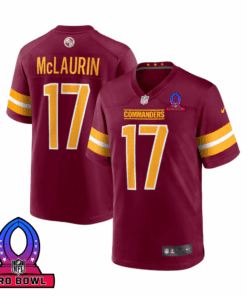 Terry McLaurin 17 Washington Commanders 2025 Pro Bowl Patch Game Men Jersey - Burgundy JS7679 nicesnker