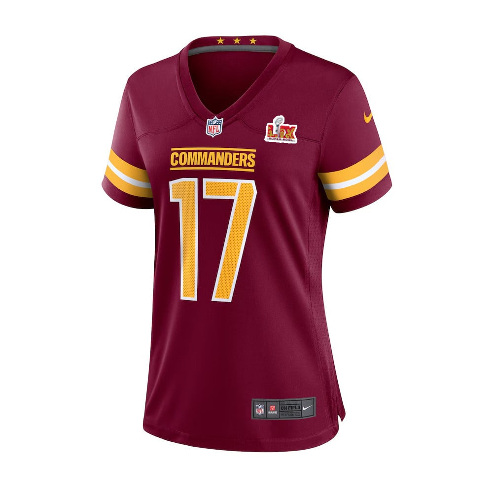 Terry McLaurin #17 Washington Commanders Super Bowl LIX Women's Jersey - Burgundy JS7502 nicesnker - Image 2