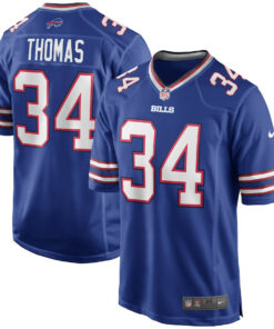 Thurman Thomas 34 Buffalo Bills Men Game Retired Jersey - Royal JS3326 nicesnker