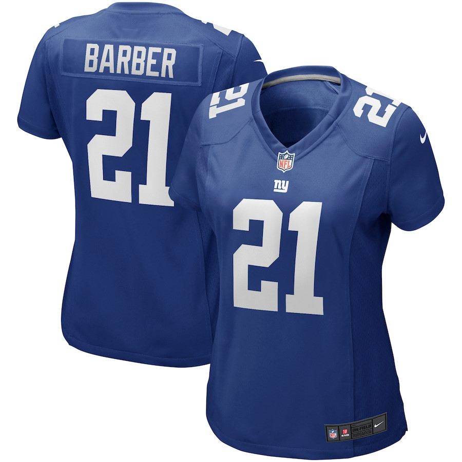 Tiki Barber 21 New York Giants Women Game Retired Jersey - Royal JS2050 nicesnker
