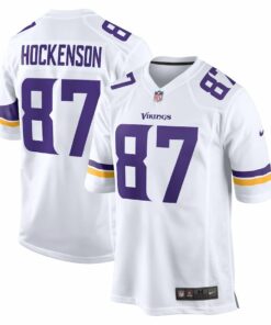 T.J. Hockenson 87 Minnesota Vikings Men Game Jersey - White JS2861 nicesnker