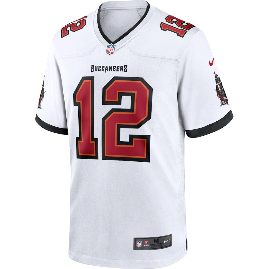 Tom Brady 12 Tampa Bay Buccaneers Men Game Jersey - White JS9828 nicesnker - Image 2